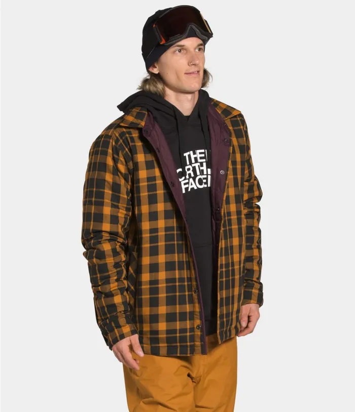 Mens Fort Point Insulated Flannel Root Browntimber Tan Plaid The North Face Insulated and Down Jackets