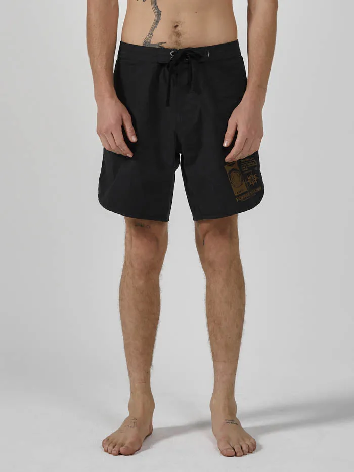 Mens Forward Motions Boardshort Dark Charcoal Thrills Shorts