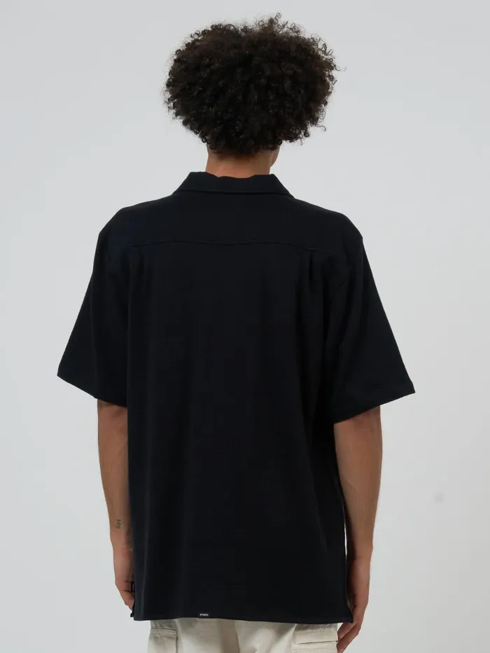 Mens Future Feelings Bowling Shirt Black Thrills Shirts