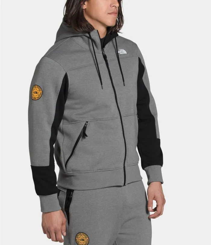 Mens Graphic Collection Full Zip Tnf Medium Grey Heathertnf Black The North Face Hoodies and Sweatshirts