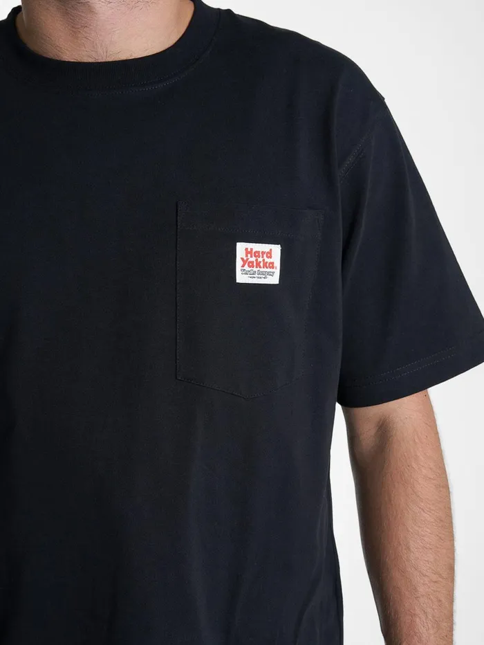 Mens Hard Yakka X Oversize Pocket Tee Black Thrills Tees and Tank Tops