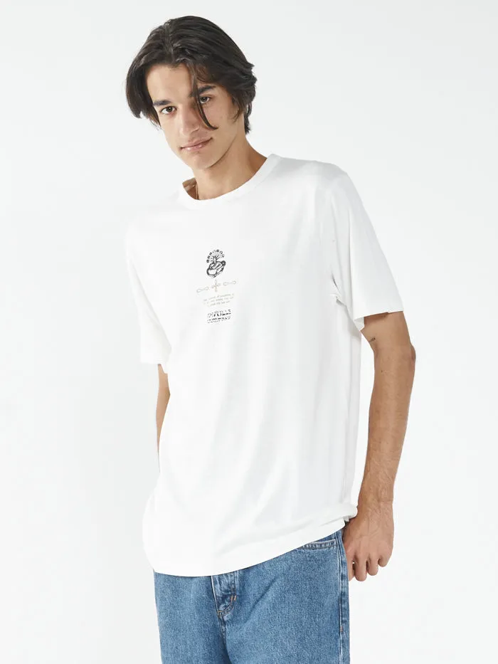 Mens Hemp Spiritual Union Merch Fit Tee Dirty White Thrills Tees and Tank Tops