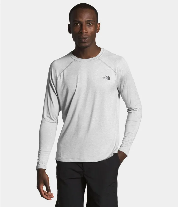 Mens HyperLayer FD Long Sleeve Tnf Light Grey Heather The North Face Baselayers