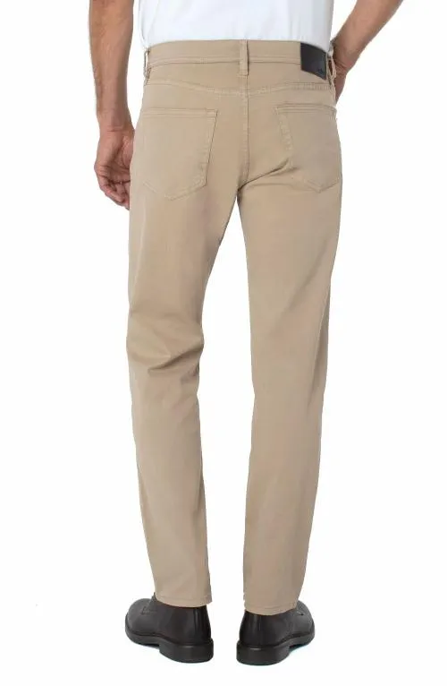 Mens Jeans Liverpool Los Angeles Regent Relaxed Straight Peached Colored Twill Khaki