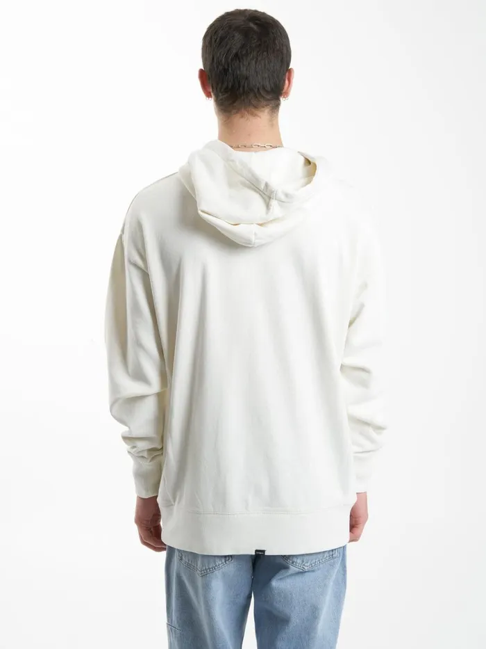 Mens Minimal Slouch Pull On Hood Tofu Thrills Sweaters and Fleece