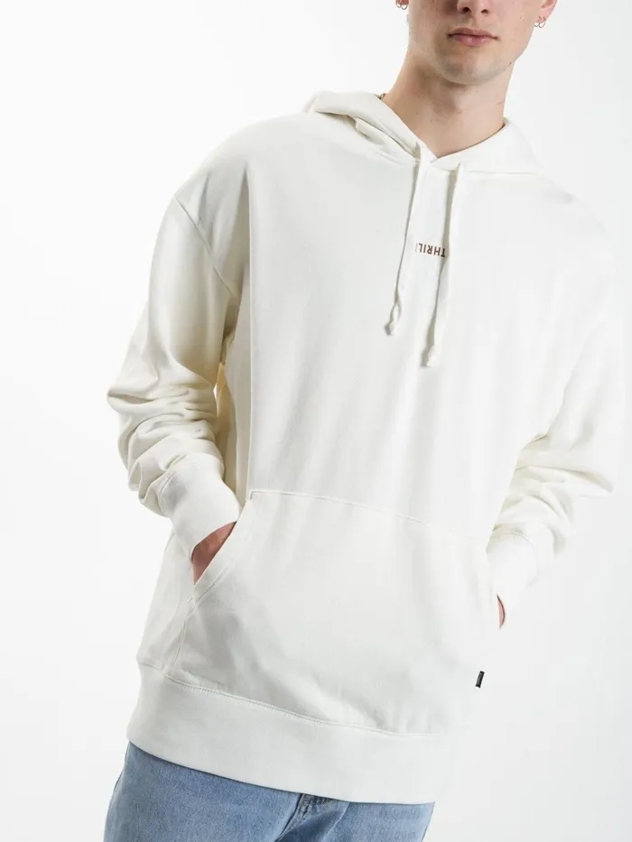 Mens Minimal Slouch Pull On Hood Tofu Thrills Sweaters and Fleece