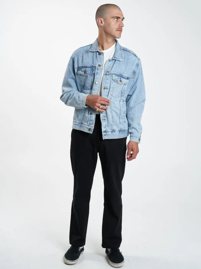 Mens Oversized Wanderer Denim Jacket Endless Blue Thrills Denim