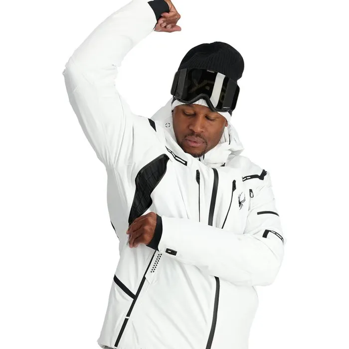 Mens Pinnacle White Spyder Insulated