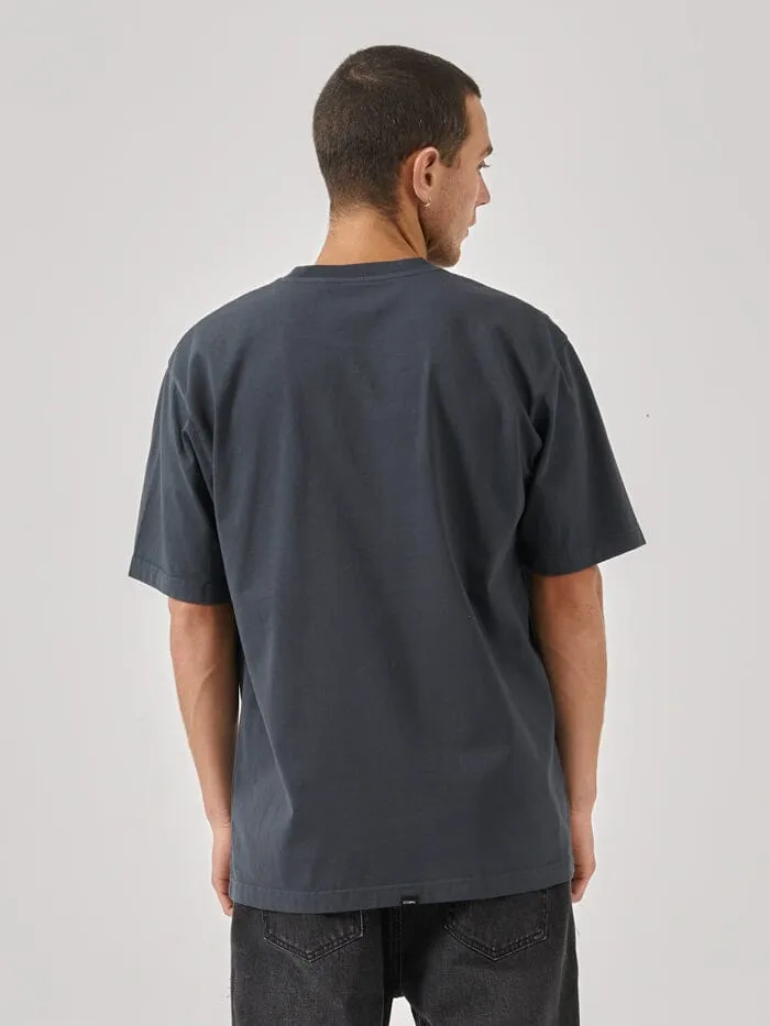 Mens Rise Above Oversize Fit Tee Ebony Thrills Tees and Tank Tops