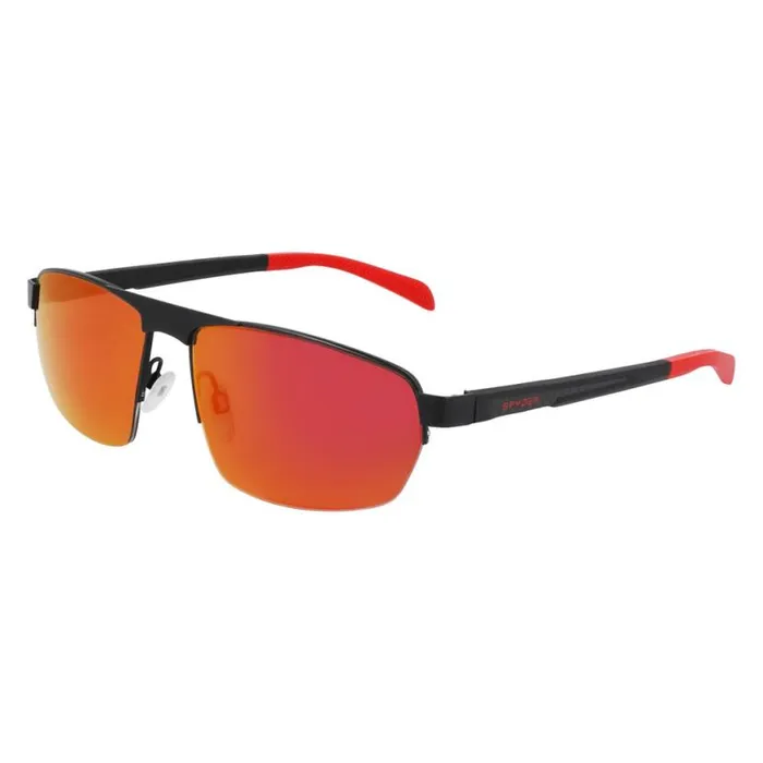 Mens SemiRim Metal Sunglasses Black Spyder Eyewear