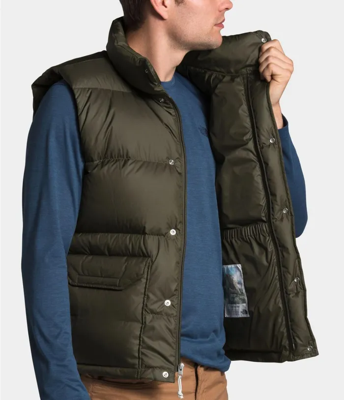 Mens SIERRA DOWN VEST New Taupe The North Face Insulated and Down Jackets