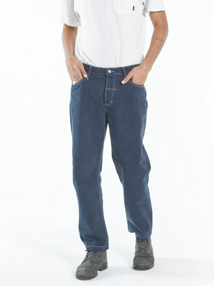 Mens Slacker Denim Jean Dark Navy Thrills Denim