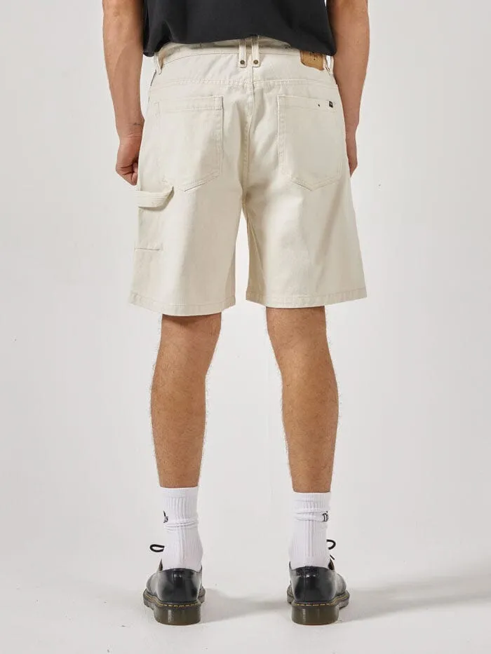 Mens Slacker Denim Short Heritage White Thrills Denim Shorts