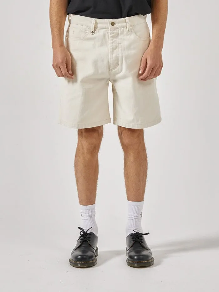 Mens Slacker Denim Short Heritage White Thrills Denim Shorts