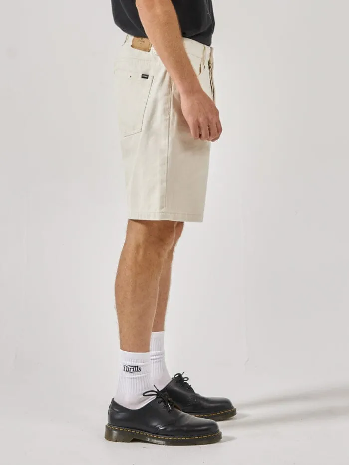 Mens Slacker Denim Short Heritage White Thrills Denim Shorts