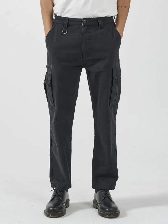 Mens Slacker Union Cargo Pant Black Thrills Pants
