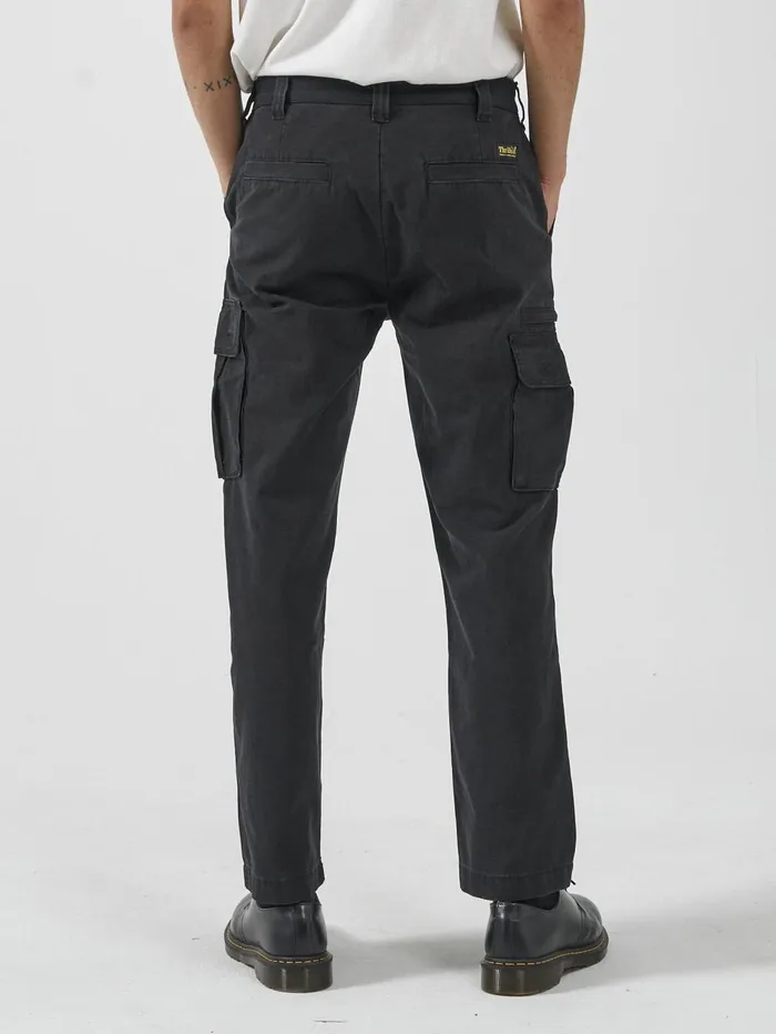 Mens Slacker Union Cargo Pant Black Thrills Pants