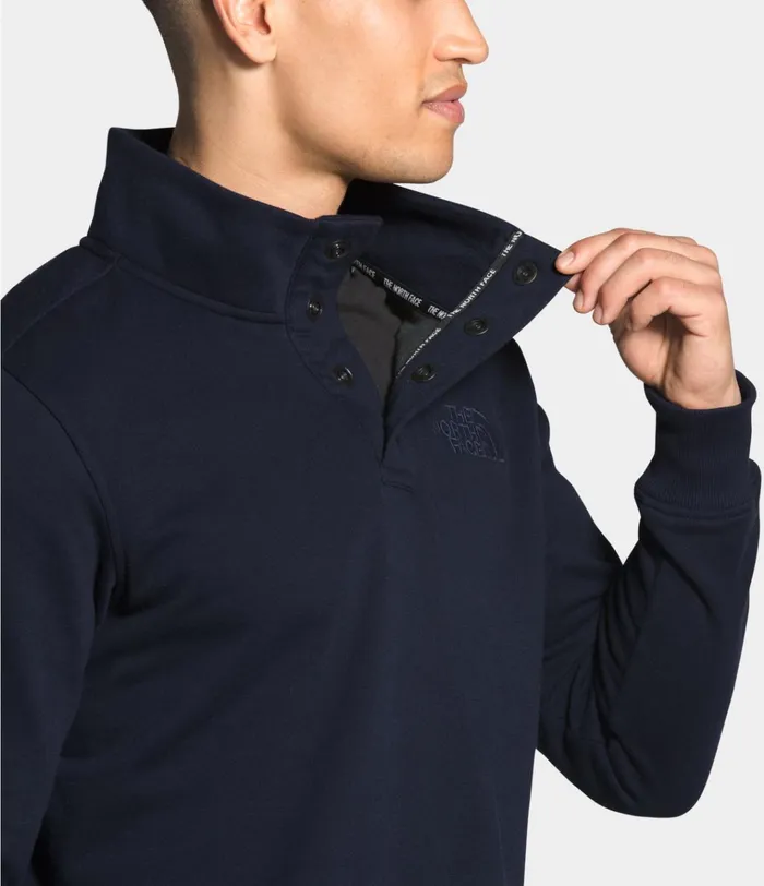 Mens Snap Fleece Pullover Aviator Navy The North Face Fleece