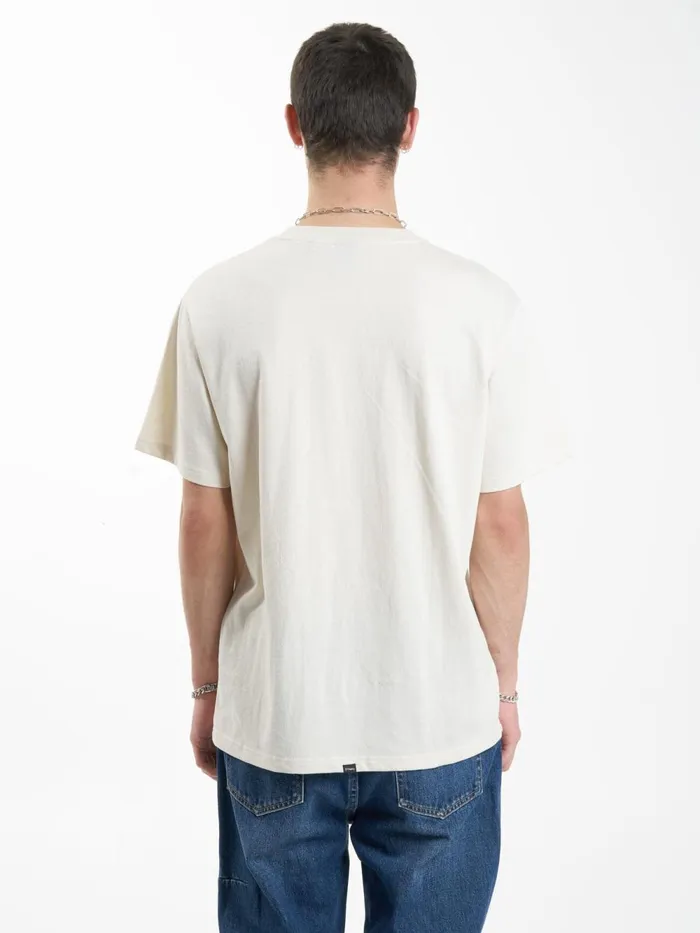Mens Steadfast Merch Fit Tee Unbleached Thrills Tees and Tank Tops