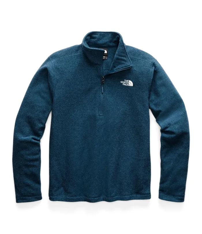 Mens Textured Cap Rock Zip Fleece Blue Wing Teal The North Face Fleece