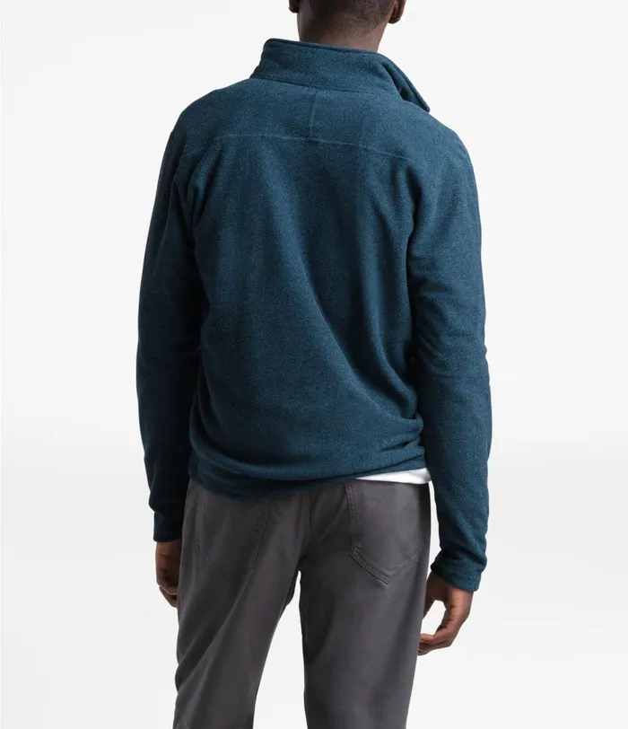 Mens Textured Cap Rock Zip Fleece Blue Wing Teal The North Face Fleece