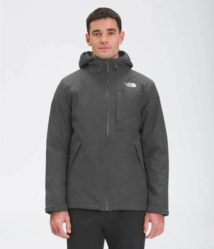 Mens Tour Triclimate Jacket Tnf Dark Grey Heather The North Face 3In1