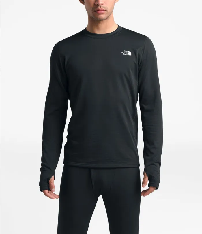 Mens UltraWarm Poly Crew Tnf Black The North Face Baselayers
