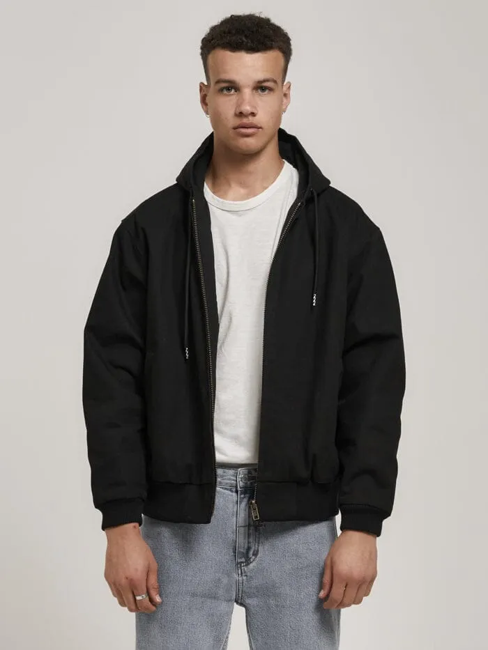 Mens Union Hood Jacket Black Thrills Jackets