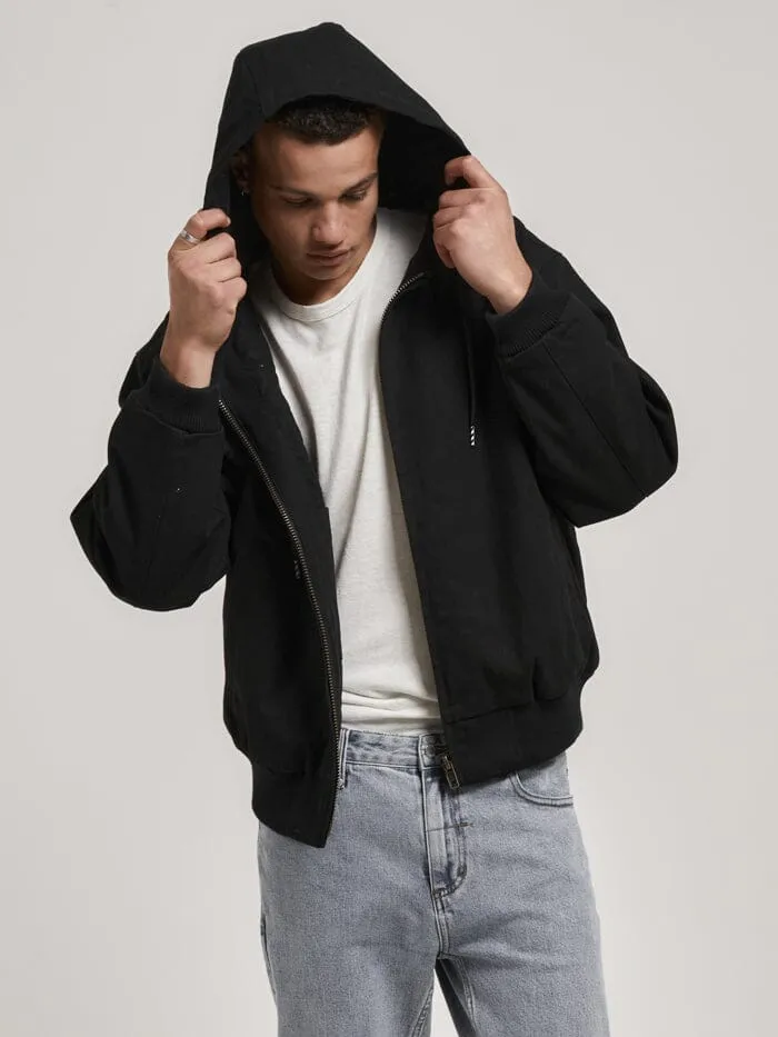 Mens Union Hood Jacket Black Thrills Jackets