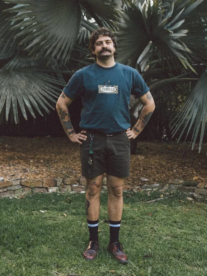 Mens Union Mandude Work Chino Short Tarmac Thrills Shorts