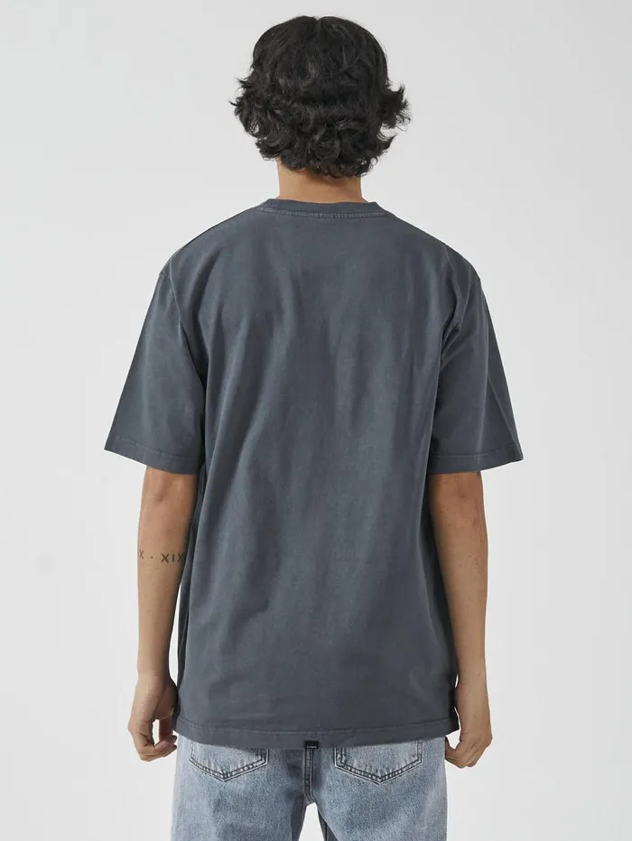 Mens Union Oversize Fit Pocket Tee Petrol Thrills Tees and Tank Tops