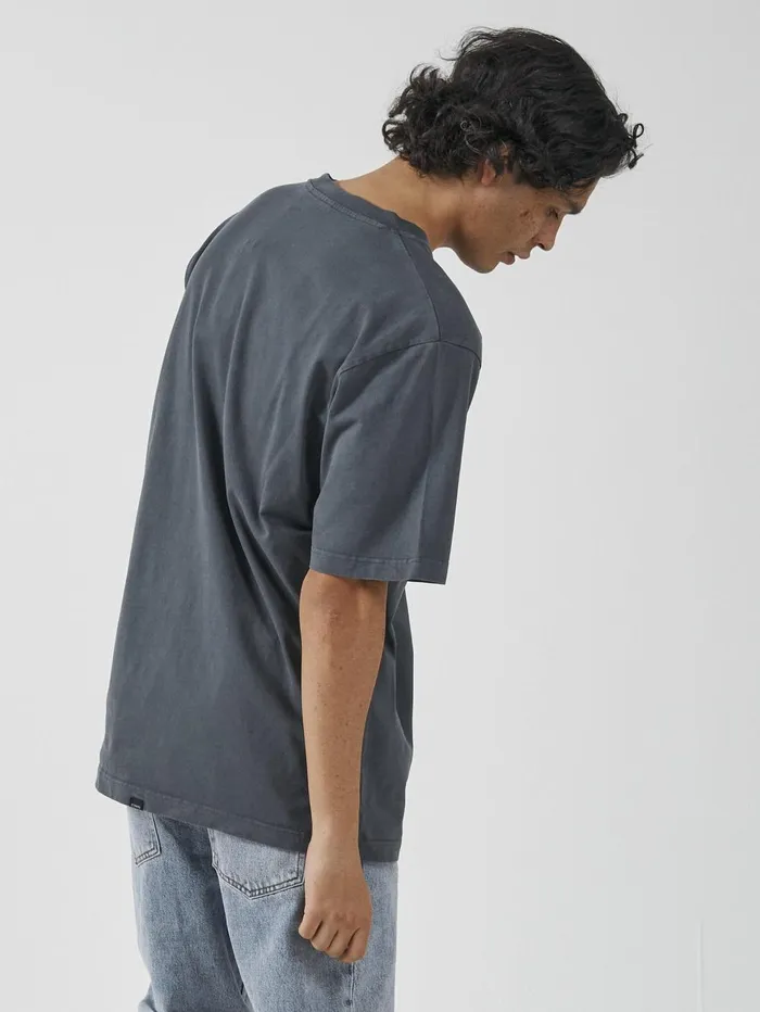 Mens Union Oversize Fit Pocket Tee Petrol Thrills Tees and Tank Tops