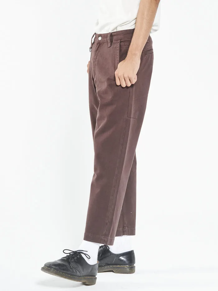 Mens Union Work Chino Pant Postal Brown Thrills Pants