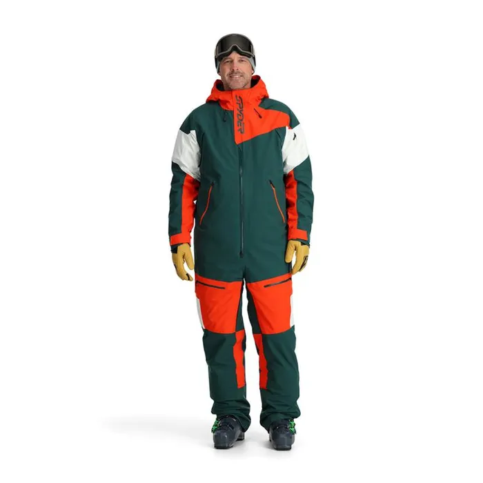 Mens Utility Snowsuit Cypress Green Spyder Snowsuits