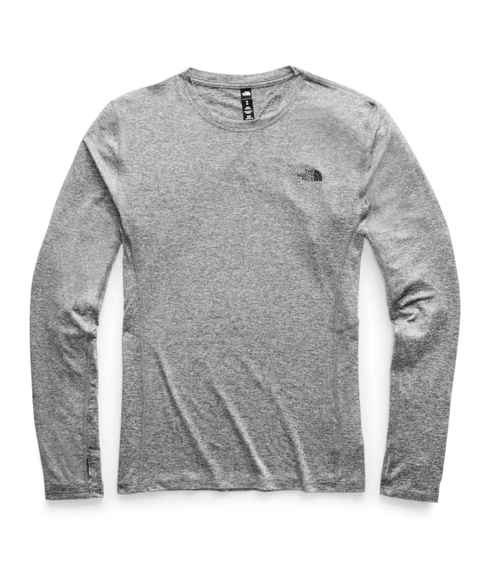 Mens Warm Poly Crew Tnf Medium Grey Heather The North Face Baselayers