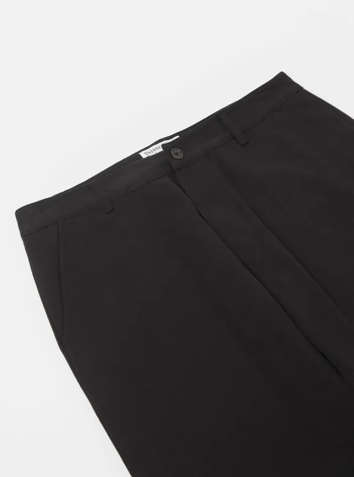 Military Chino In Black Winter Twill Men Universal Works Trousers