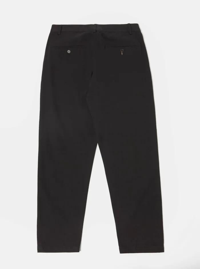 Military Chino In Black Winter Twill Men Universal Works Trousers