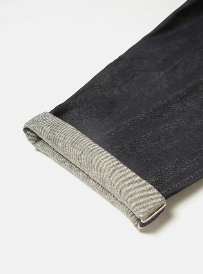 Military Chino In Indigo 13oz Selvedge Denim Men Universal Works Trousers