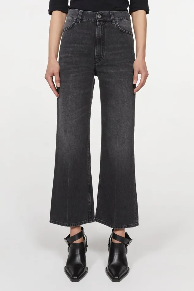 Mini Culotte Denim Black Women Rodebjer Denim