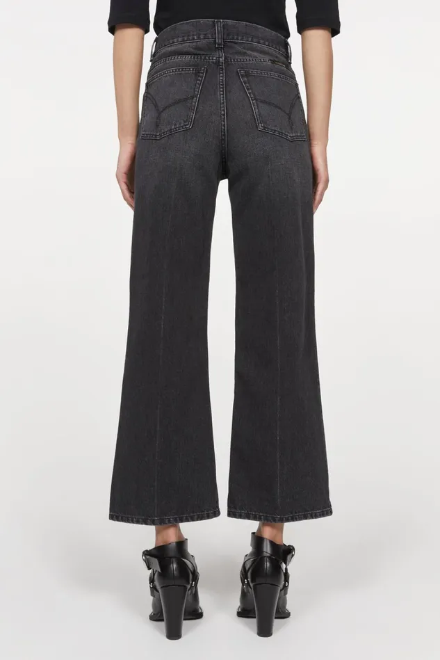 Mini Culotte Denim Black Women Rodebjer Denim