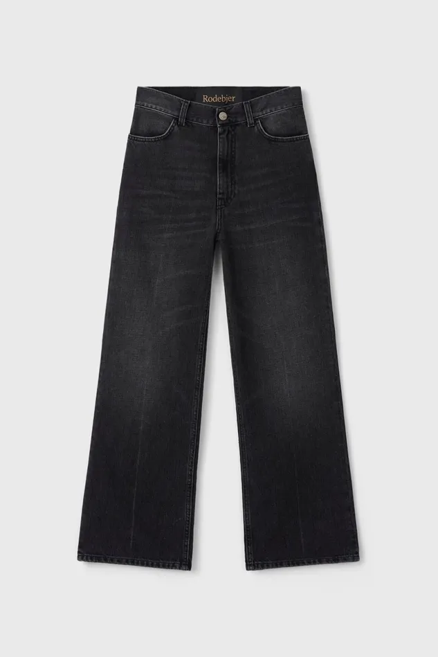 Mini Culotte Denim Black Women Rodebjer Denim