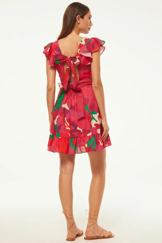 MISA Los Angeles BELINDA DRESS Flora Rosada Women Dresses