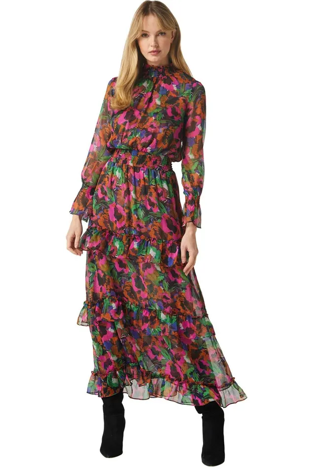 MISA Los Angeles BETHANY DRESS Jewel Tone Flora Women Dresses