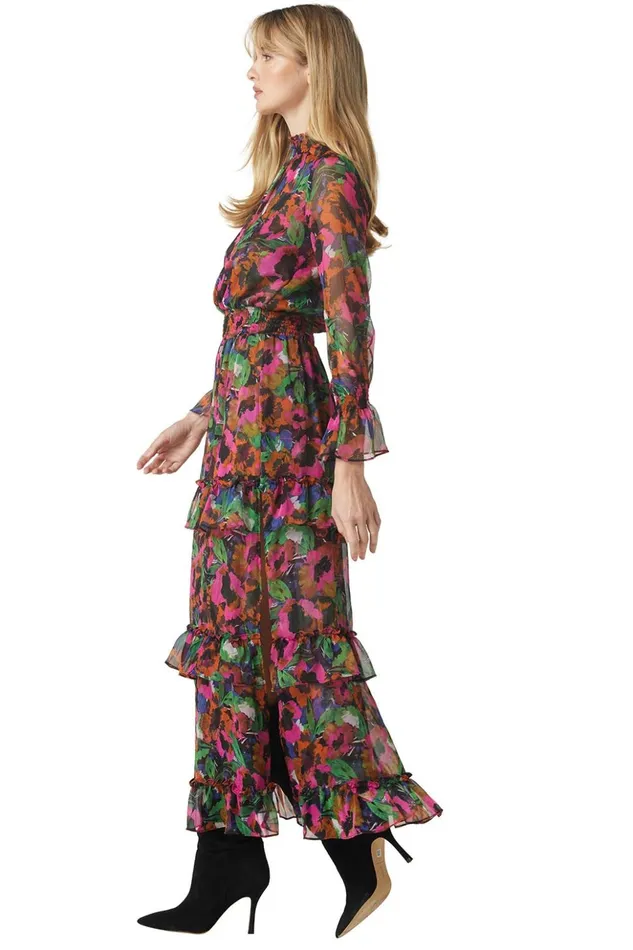 MISA Los Angeles BETHANY DRESS Jewel Tone Flora Women Dresses