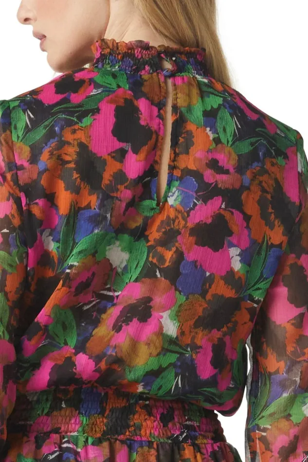 MISA Los Angeles BETHANY DRESS Jewel Tone Flora Women Dresses