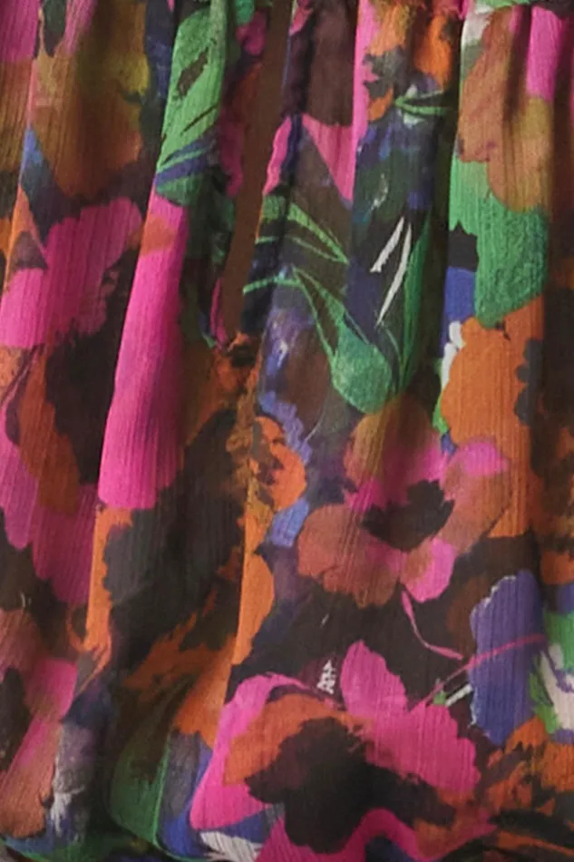 MISA Los Angeles BETHANY DRESS Jewel Tone Flora Women Dresses