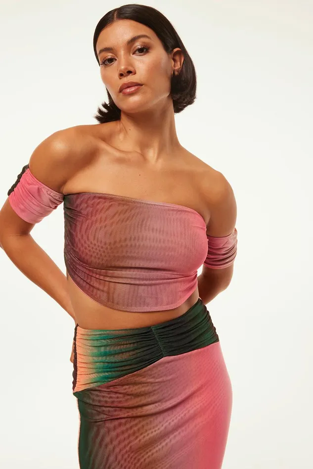 MISA Los Angeles DAVINA TOP Cali Ombre Women Matching Sets