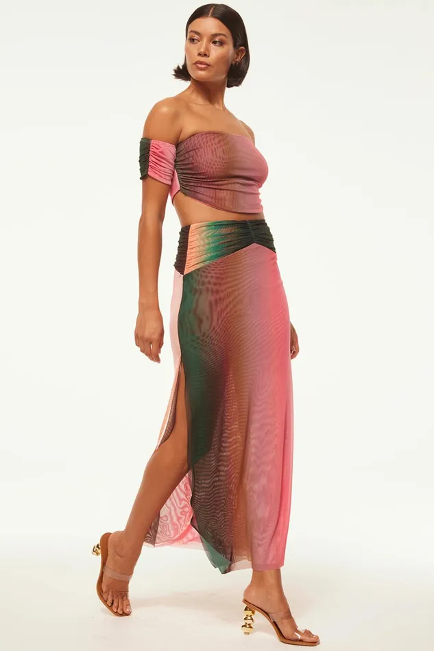 MISA Los Angeles DAVINA TOP Cali Ombre Women Matching Sets