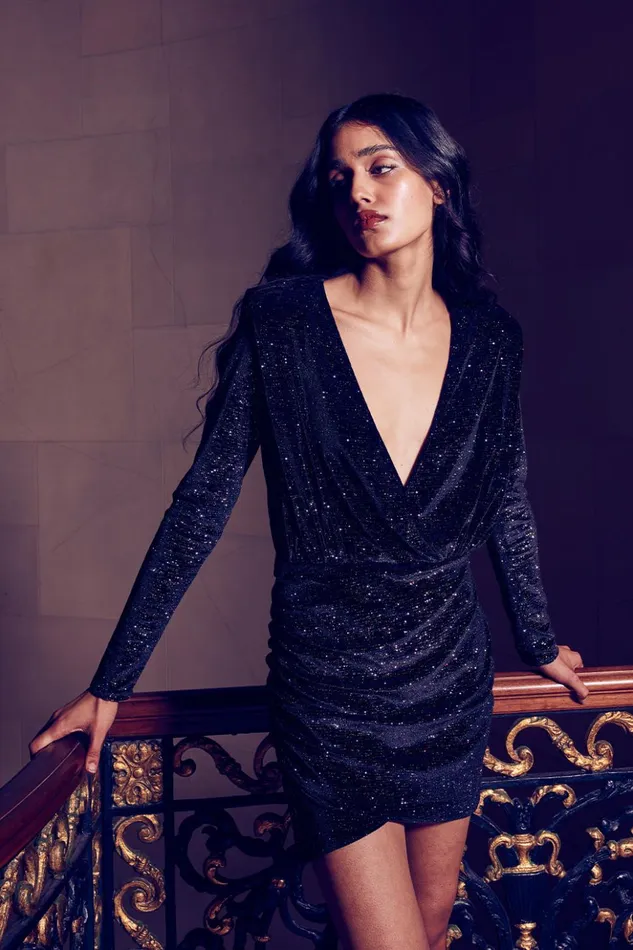 MISA Los Angeles DIVIANA DRESS Astral Dusted Women Dresses