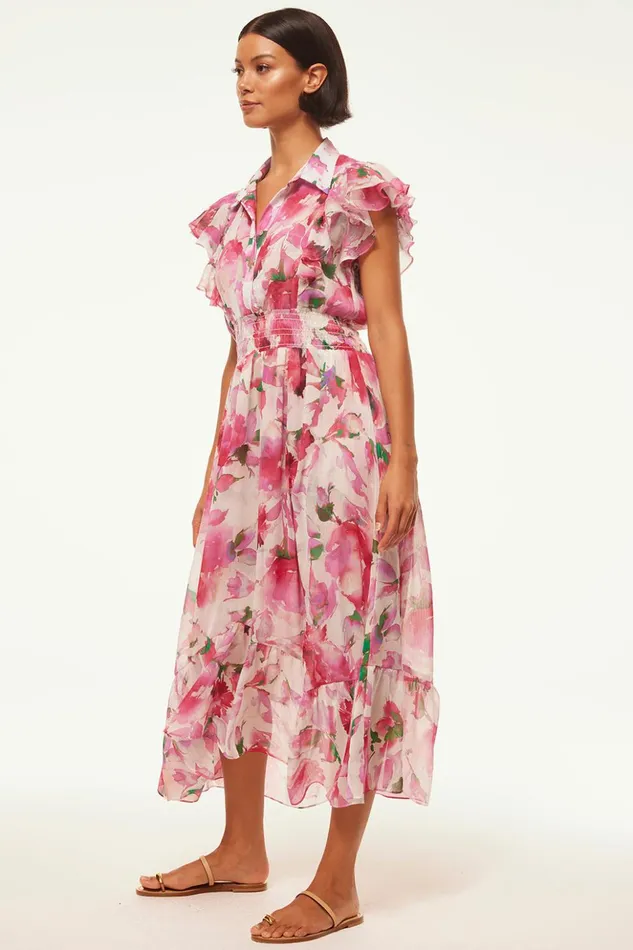 MISA Los Angeles FLORENCIA DRESS Garden Fuchsia Women Dresses